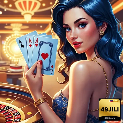 Exciting live dealer game at 49jili casino